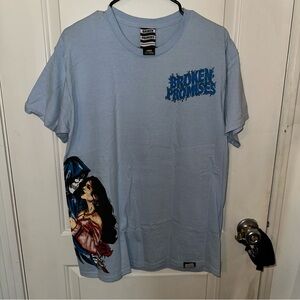 Broken Promises Light Blue Graphic Tee